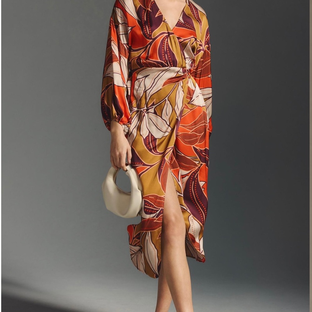 Anthropologie Printed Wrap Dress